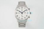 Copy IWC Schaffhausen Portugieser White Dial Stainless Steel Band AZ Factory Watch